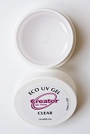 CREATOR UV GEL Eco Clear 0,5oz гель однофазный,низкотемпературный,прозрачный 14г.