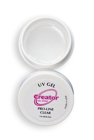  	 CREATOR UV GEL PRO-LINE CLEAR 0,5 oz УФ Гель 1-фазный прозрачный 14 мл.  