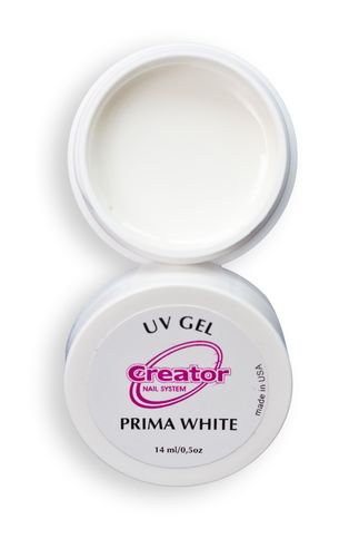CREATOR UV GEL PRIMA  WHITE 1/2 oz УФ Гель  строительный, ультра белый  14 мл.